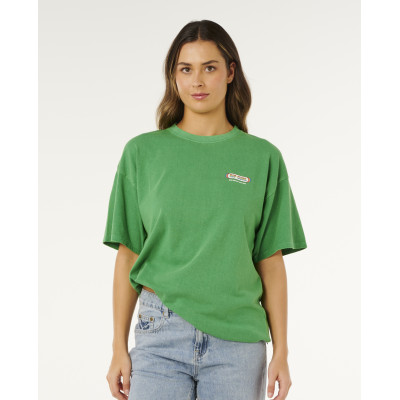 T-Shirt Rip Curl Femme Surf Revival Heritage  - Bright Green