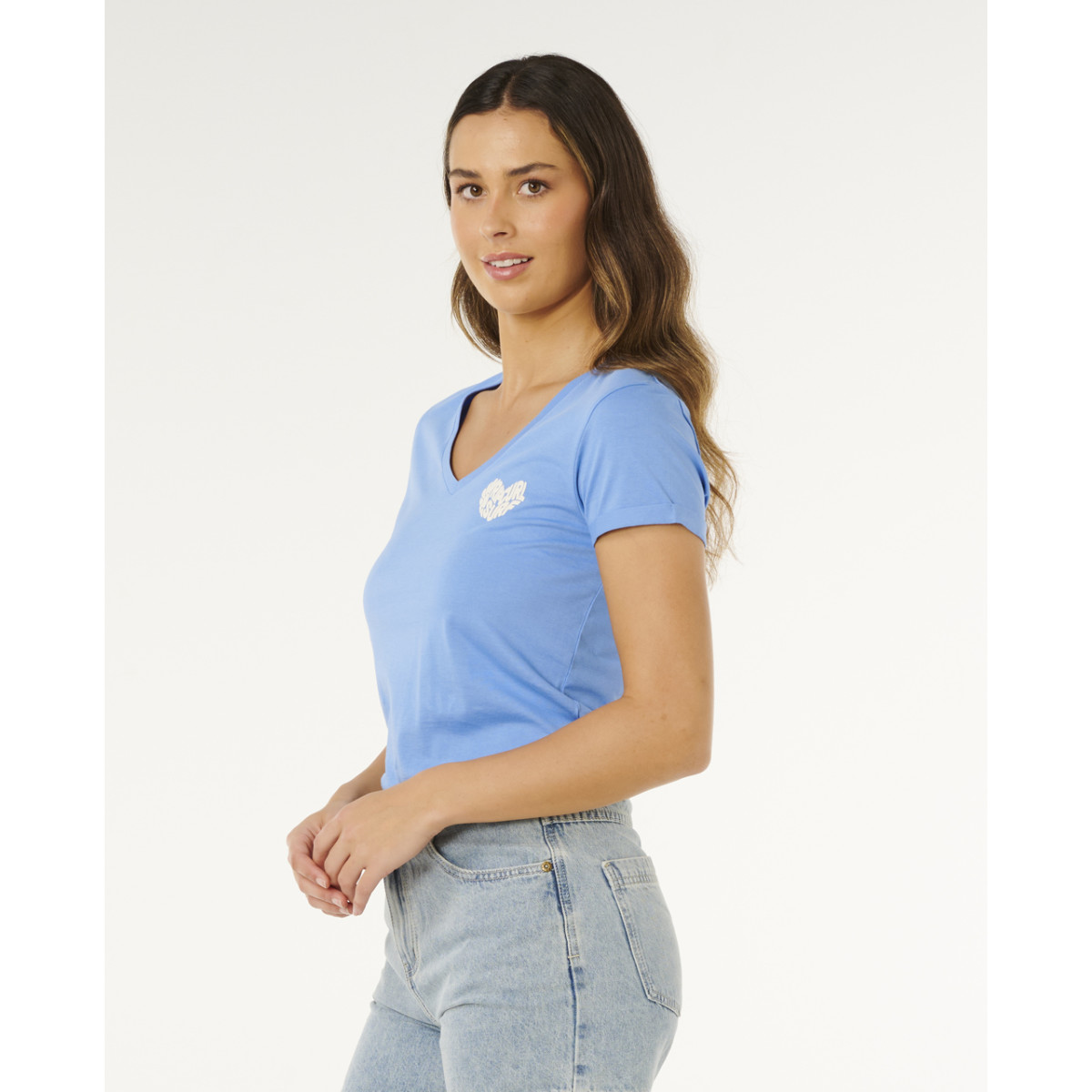 T-Shirt Rip Curl Heart V Neck