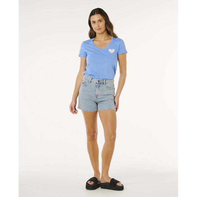 T-Shirt Rip Curl Heart V Neck