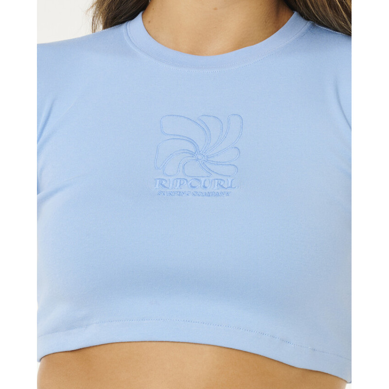 T-Shirt Crop Top Rip Curl Pacific Coast