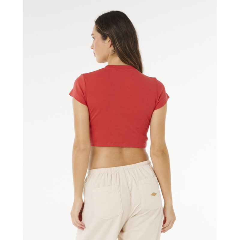 T-Shirt Crop Top Rip Curl Pacific Coast
