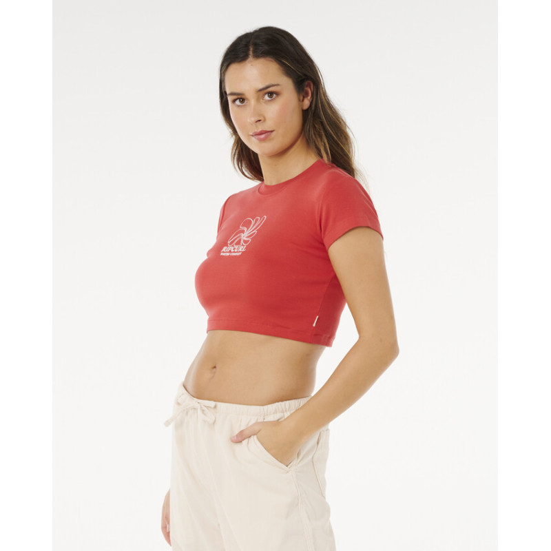 T-Shirt Crop Top Rip Curl Pacific Coast