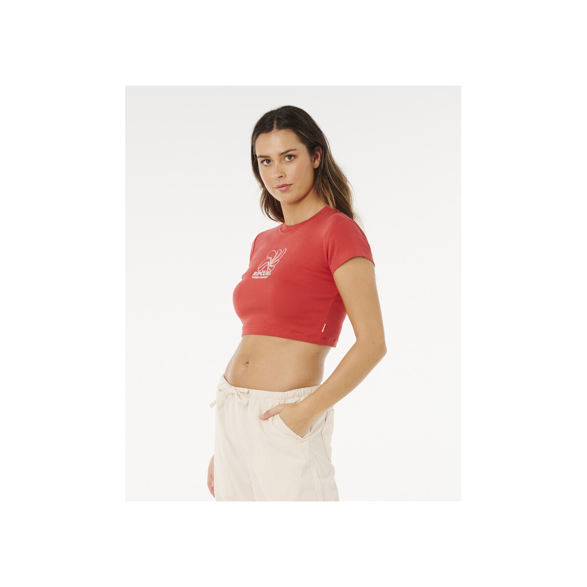 T-Shirt Crop Top Rip Curl Pacific Coast