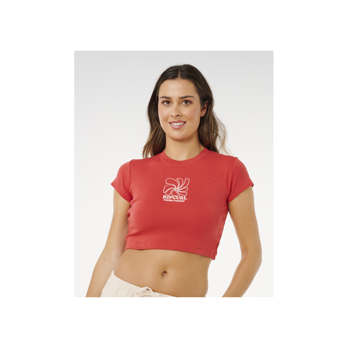 T-Shirt Crop Top Rip Curl Pacific Coast