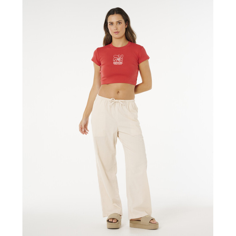 T-Shirt Crop Top Rip Curl Pacific Coast