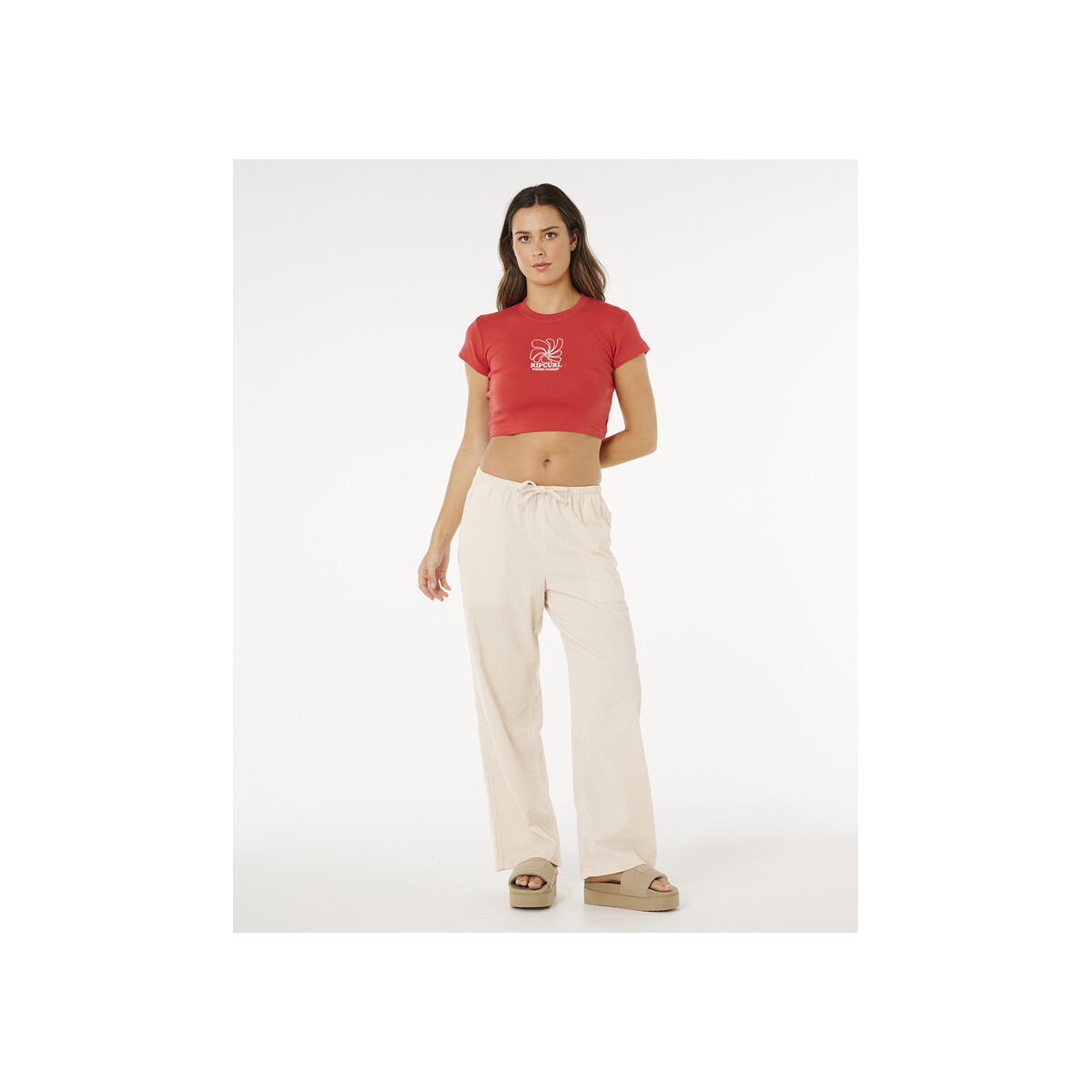 T-Shirt Crop Top Rip Curl Pacific Coast