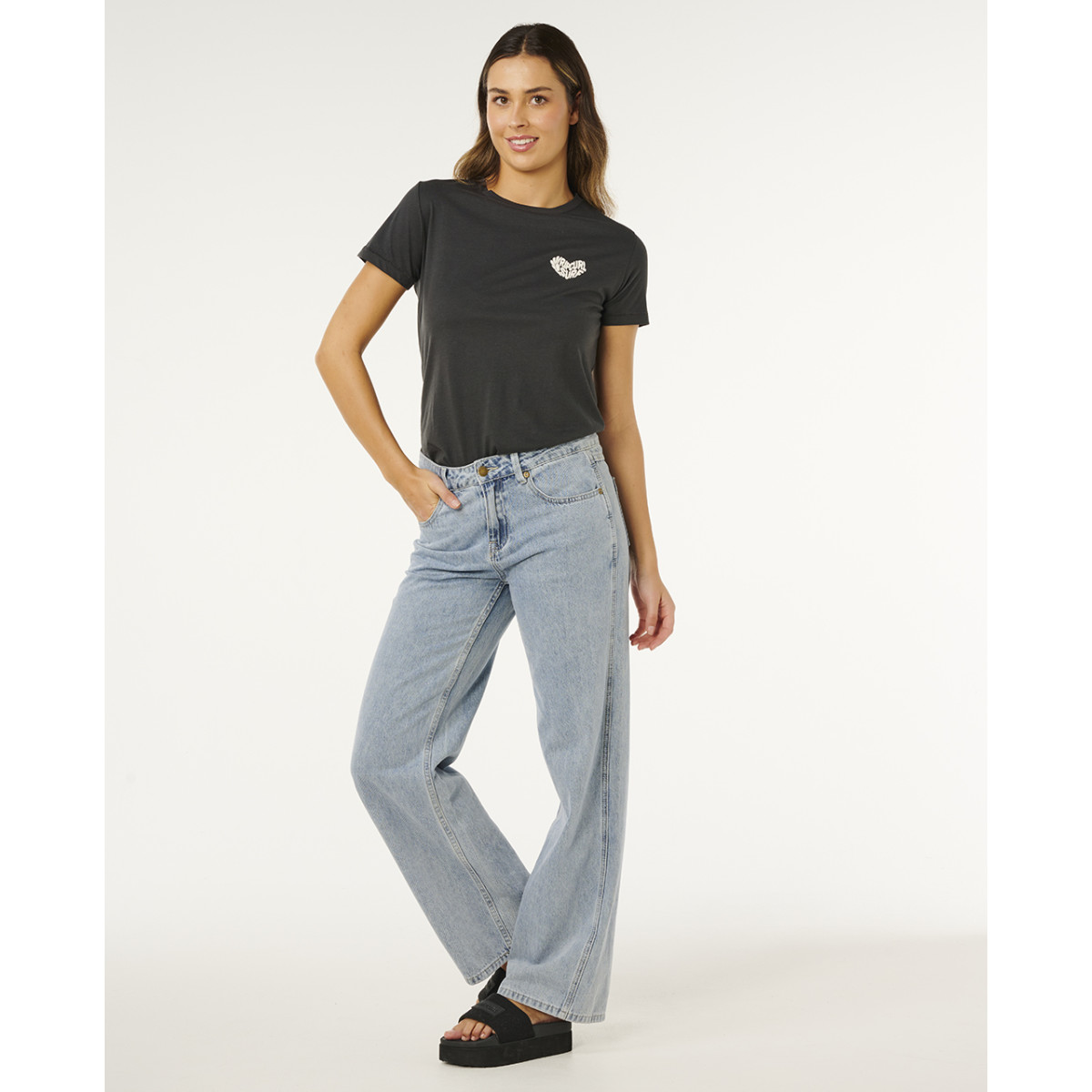 T-Shirt Rip Curl Heart Logos