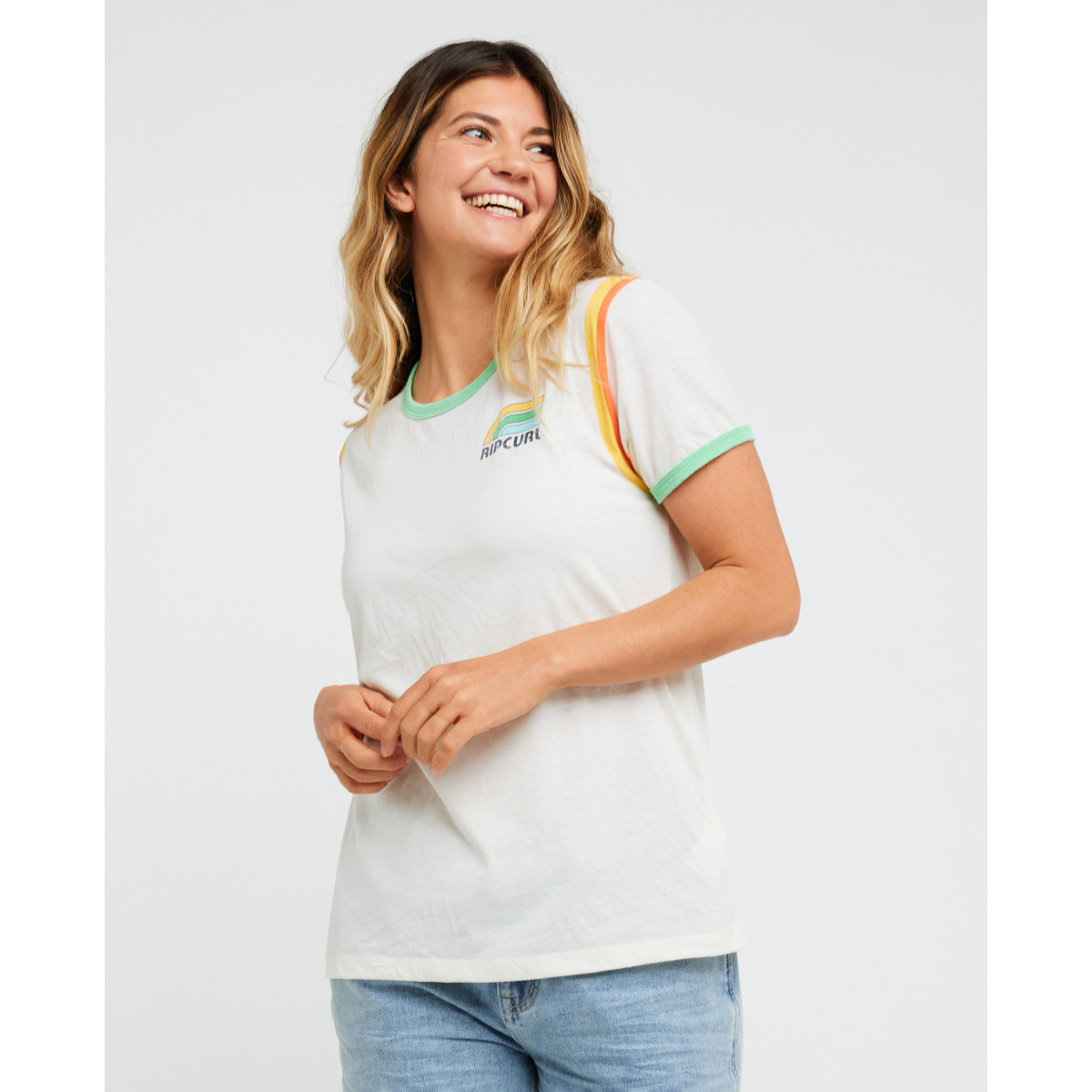 T-Shirt Rip Curl Surf Side Ringer