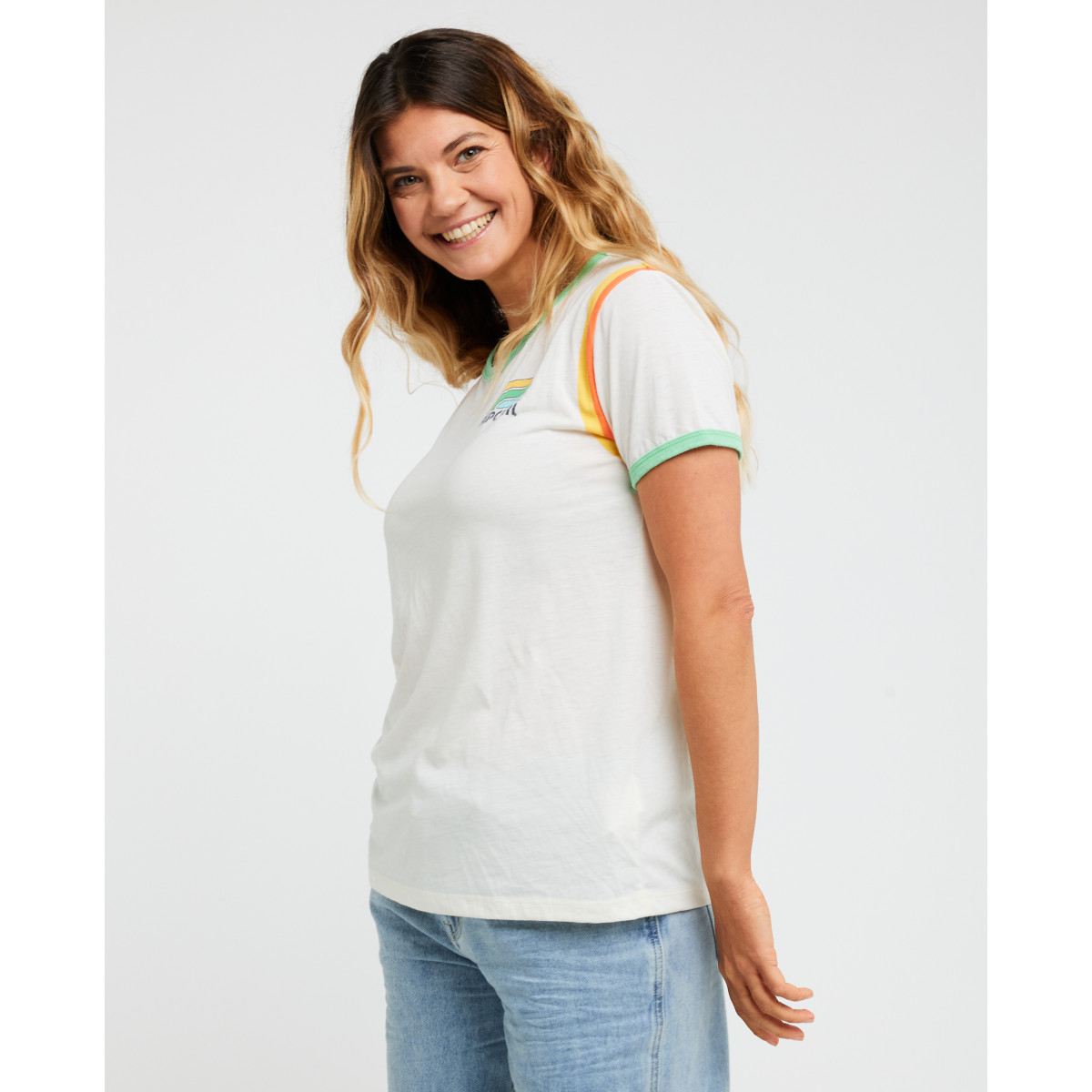 T-Shirt Rip Curl Surf Side Ringer