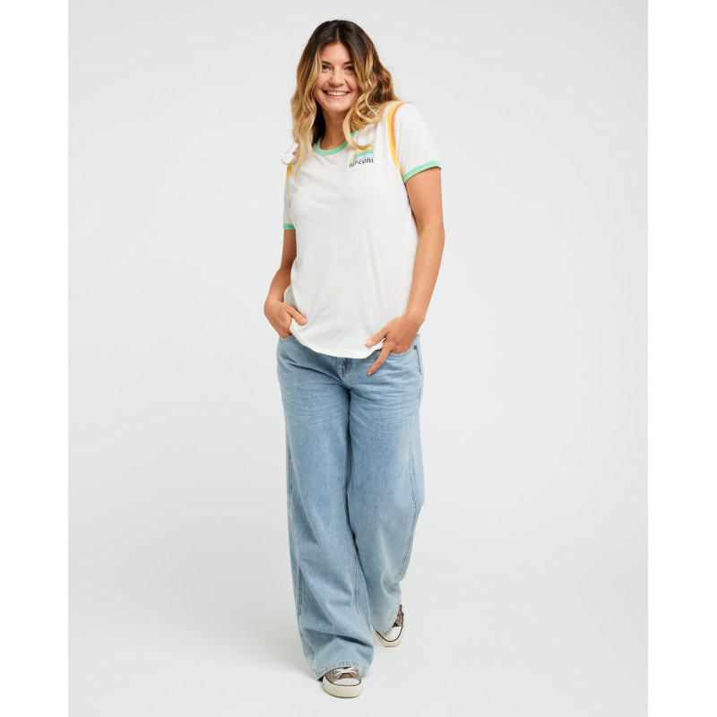 T-Shirt Rip Curl Surf Side Ringer