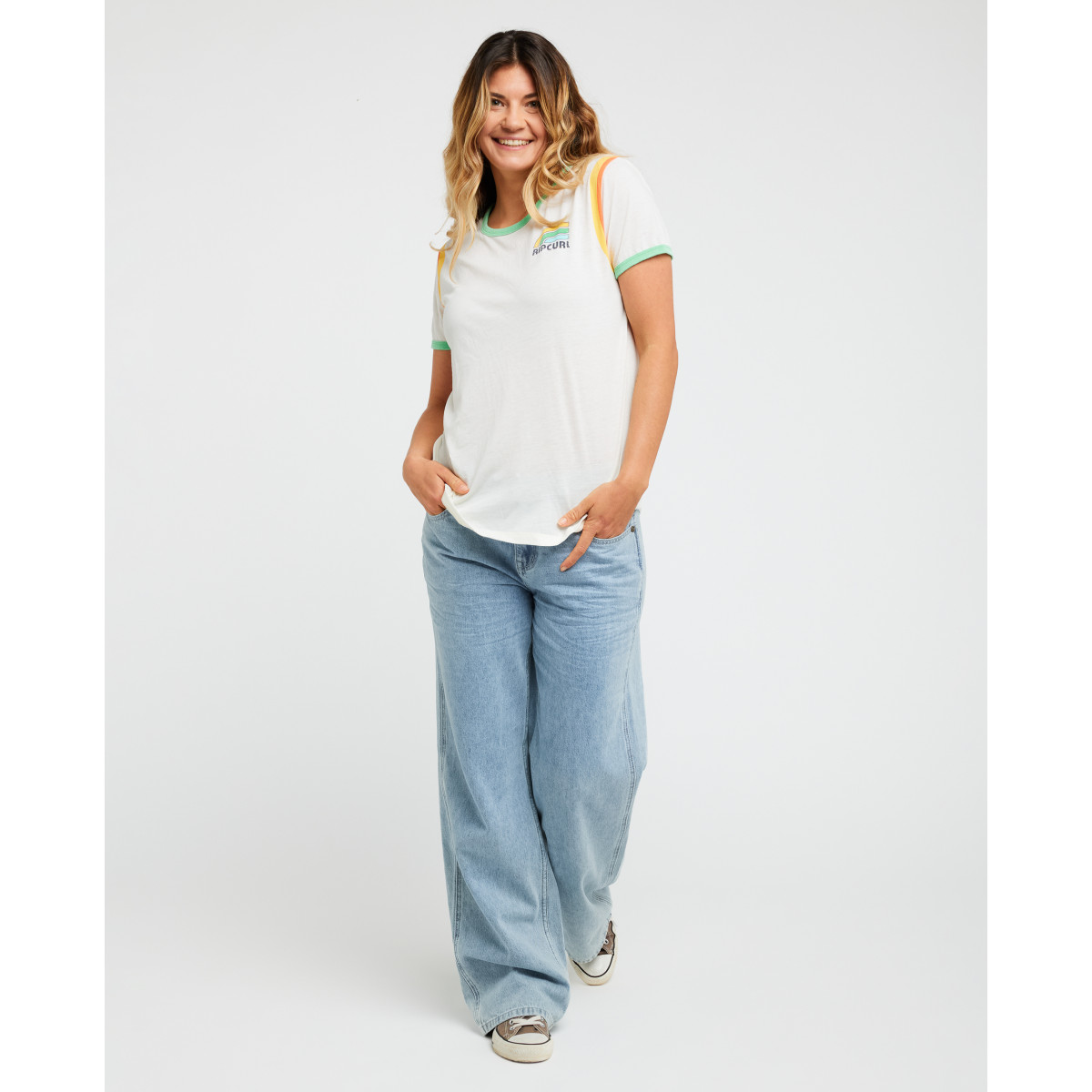 T-Shirt Rip Curl Surf Side Ringer