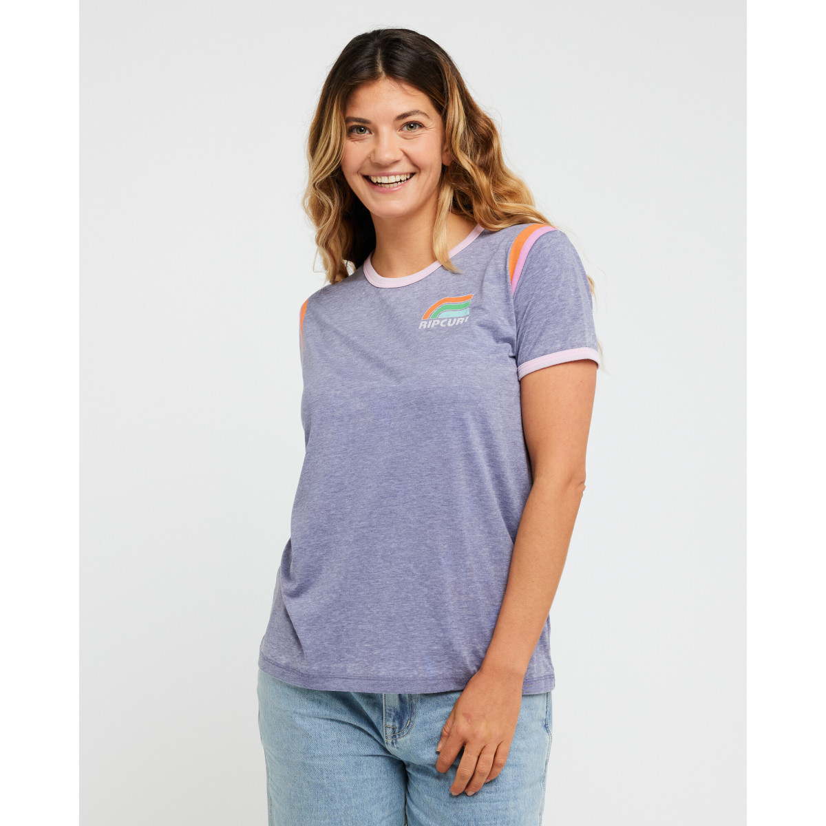 T-Shirt Rip Curl Surf Side Ringer