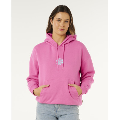 Sweat à Capuche Rip Curl Icons of Surf Heritage  - Super Pink