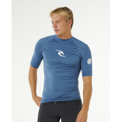 Lycra Manches Courtes Rip Curl Waves UPF Perf - Bluefin