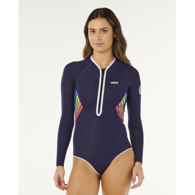 Combinaison De Surf Rip Curl Femme G Bomb 1.5mm Manches Longues - Dark Navy