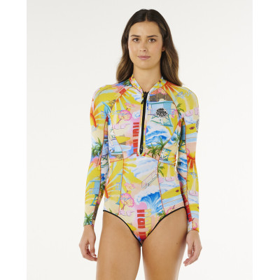 Combinaison De Surf Rip Curl Femme G Bomb 1.5mm Manches Longues - Multicolor