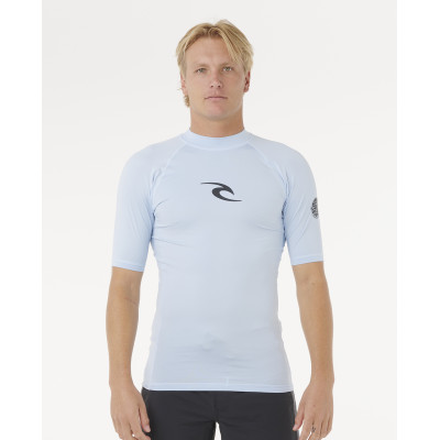 Lycra Manches Courtes Rip Curl Waves UPF Perf - White