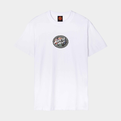 T-Shirt Santa Cruz Collage Oval Dot - White