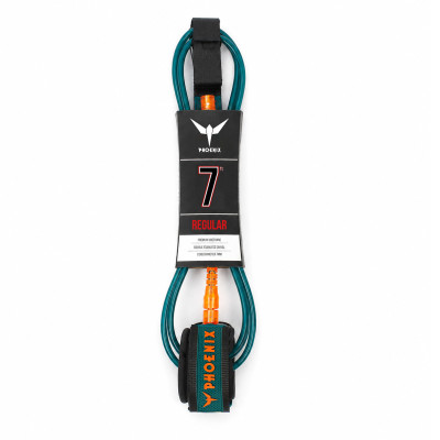 Leash de Surf Phoenix Regular Smooth - Teal - 7'