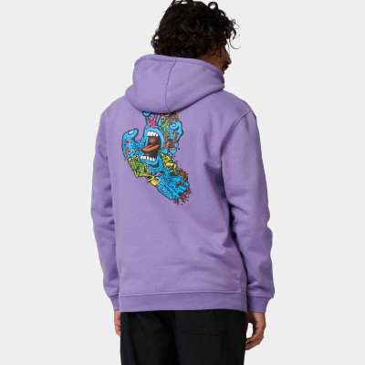 Sweat A Capuche Santa Cruz Roskopp Screaming Five - Purple