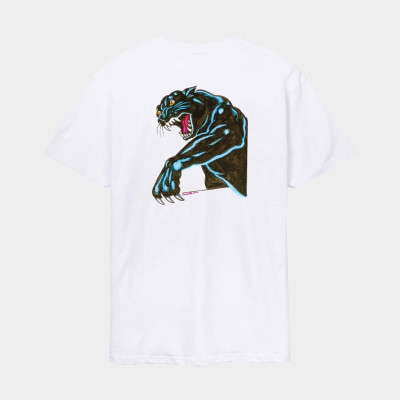 T-Shirt Santa Cruz Natas Sketch Panther - White