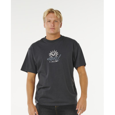 T-Shirt Rip Curl Inner Visions Rotten Sun - Washed Black