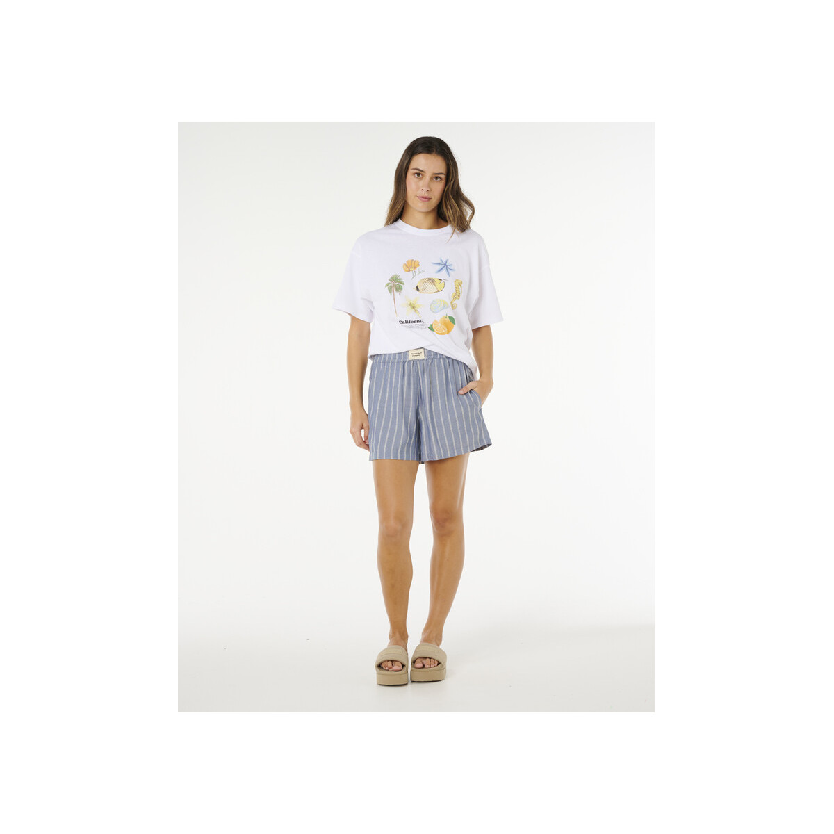 Short Rip Curl Beach Days Pinstripe