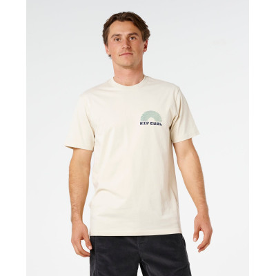 T-Shirt Rip Curl AOTS Rising - Vintage White
