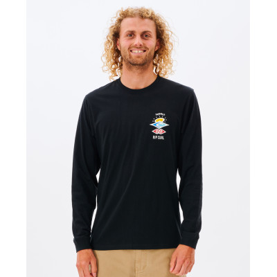 T-Shirt Manches Longues Rip Curl Search Icon - Black