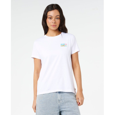 T-Shirt Rip Curl Catalina Island Standard - White