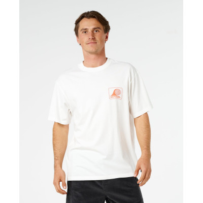 T-Shirt Rip Curl AOTS Rolling Wave - Bone