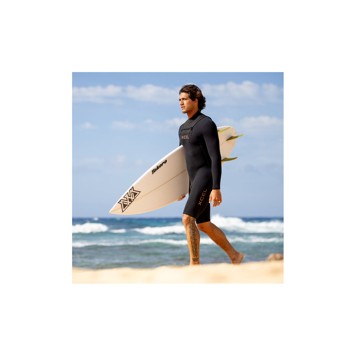 Combinaison de Surf Shorty Manche Longue Xcel Comp+ 2mm