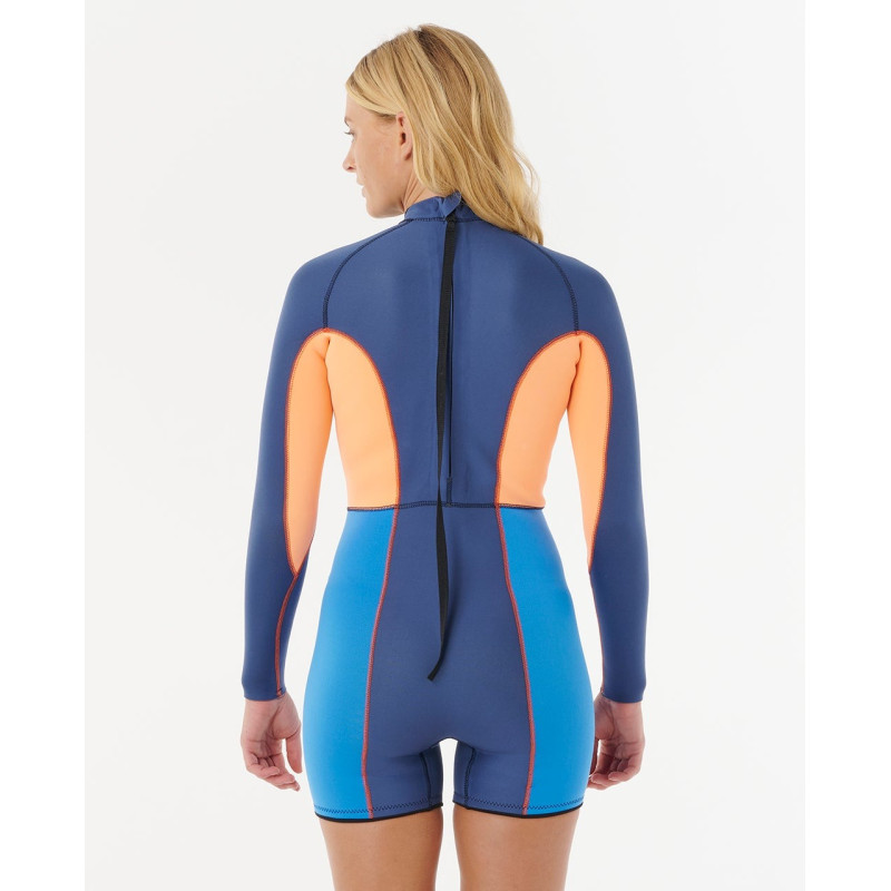 Combinaison De Surf Shorty Femme Rip Curl G-Bomb Manches Longues 2mm