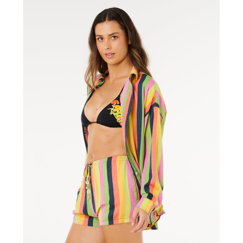 Chemise Rip Curl Rio Farm Neon Stripe Relaxed