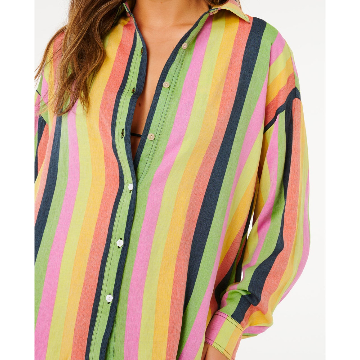 Chemise Rip Curl Rio Farm Neon Stripe Relaxed
