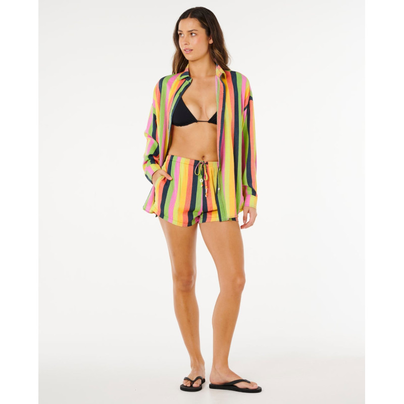 Chemise Rip Curl Rio Farm Neon Stripe Relaxed
