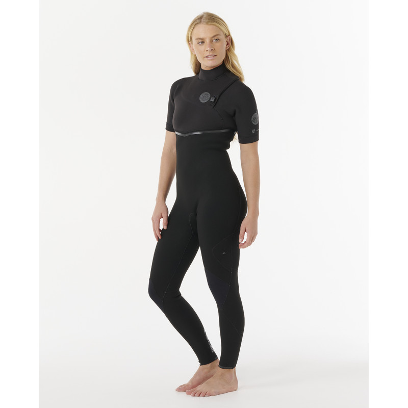Combinaison De Surf Manches Courtes Rip Curl Femme E Bomb 2/2 Zip Free