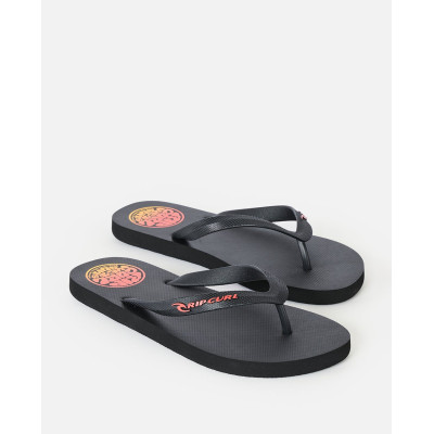 Tong Rip Curl Icons Of Surf Bloom - Black/Orange