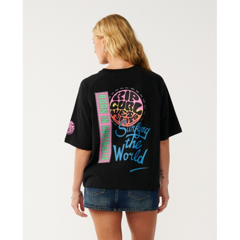 T-Shirt Rip Curl Surf The World Boxy