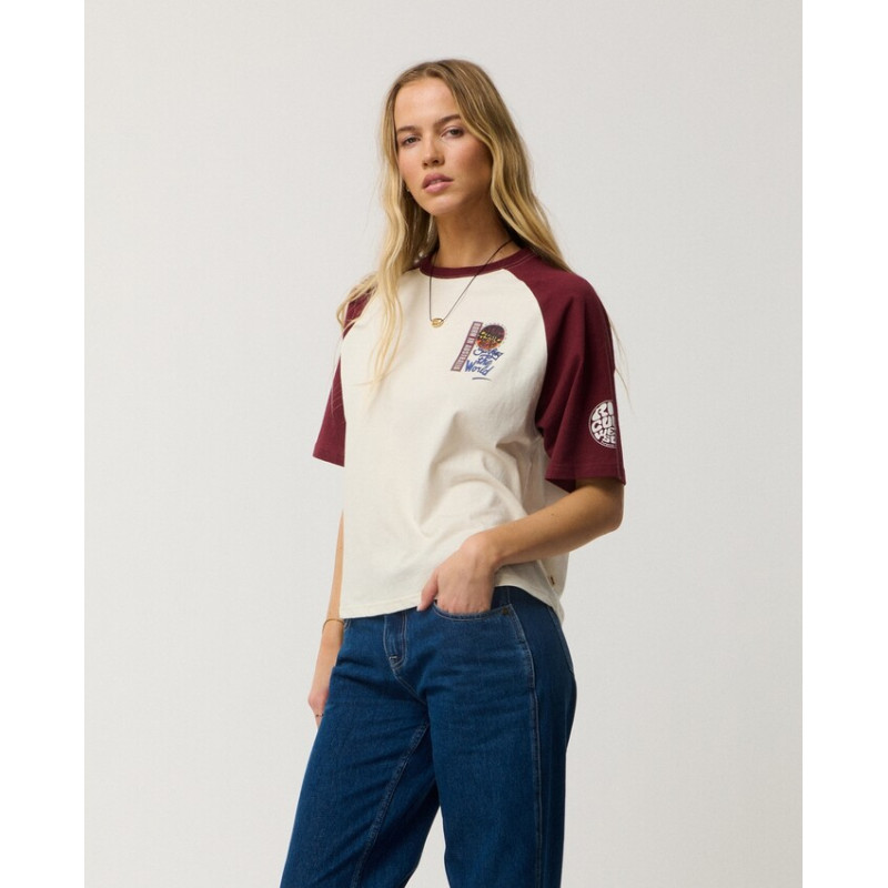T-Shirt Rip Curl Surf The World Boxy