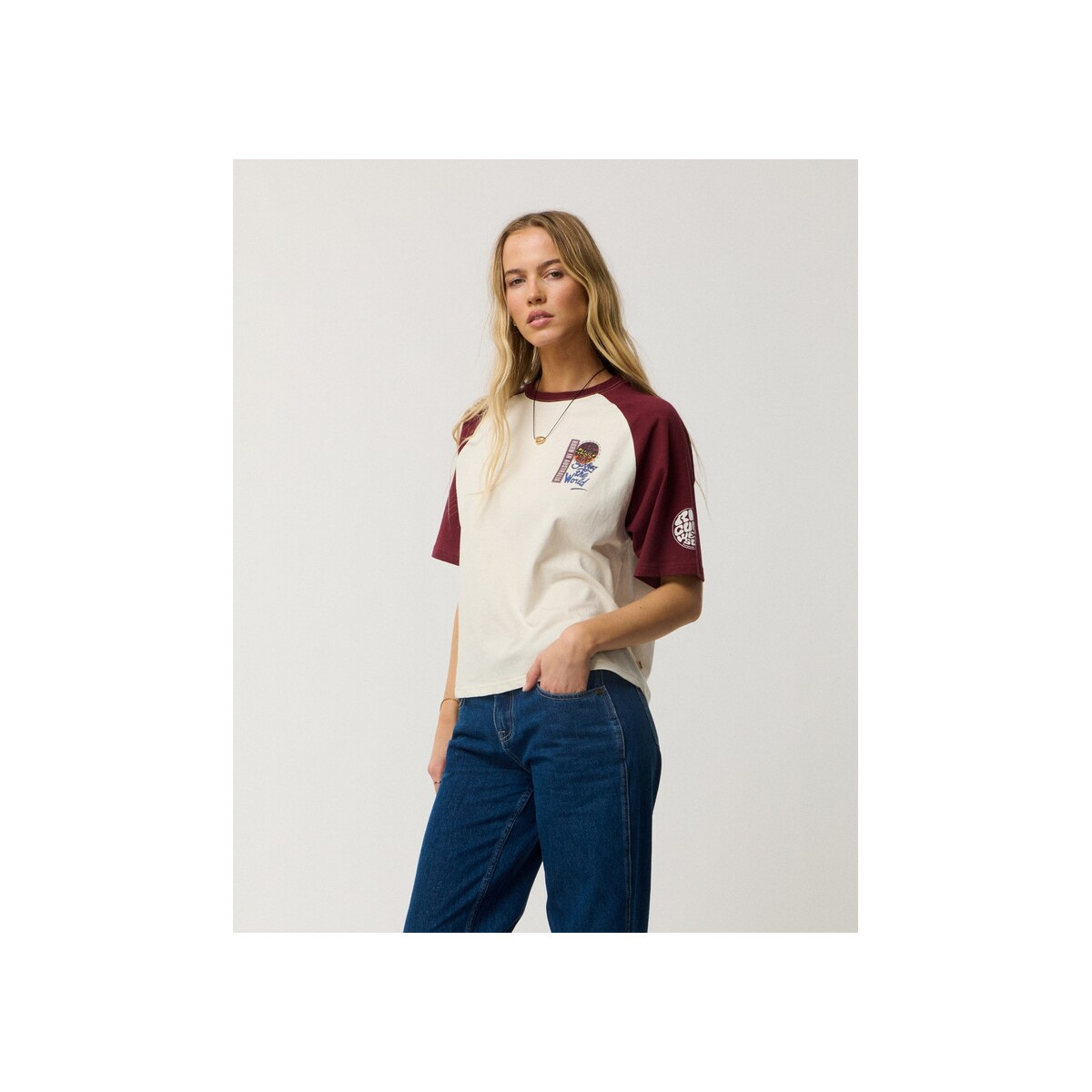 T-Shirt Rip Curl Surf The World Boxy
