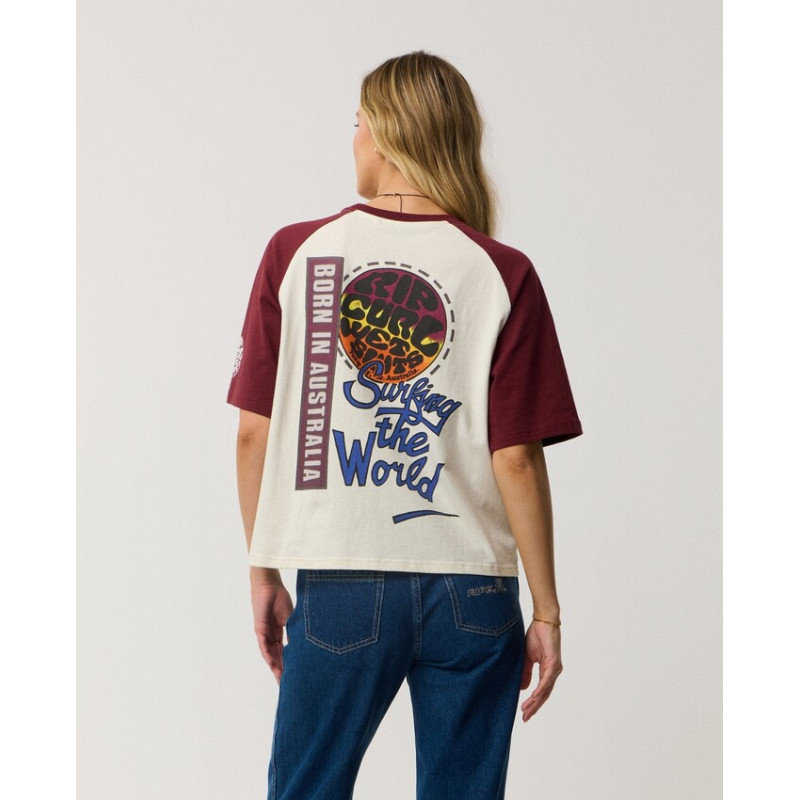 T-Shirt Rip Curl Surf The World Boxy