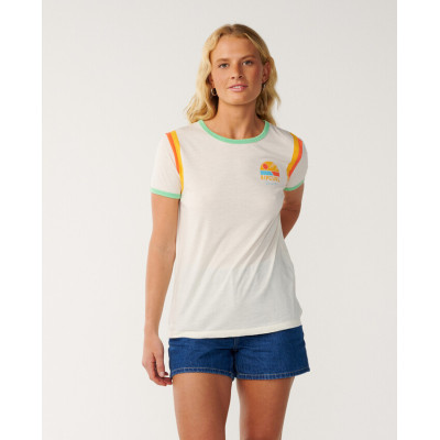 T-Shirt Rip Curl Line Up Ringer Standard