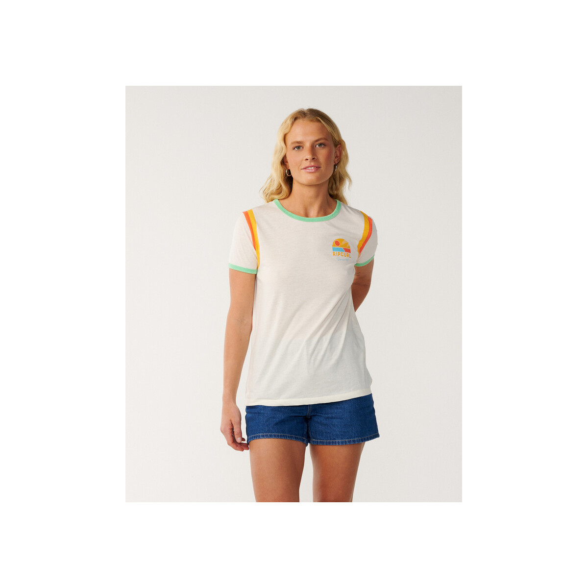 T-Shirt Rip Curl Line Up Ringer Standard