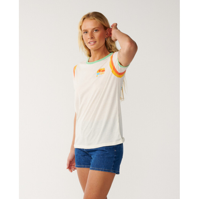 T-Shirt Rip Curl Line Up Ringer Standard