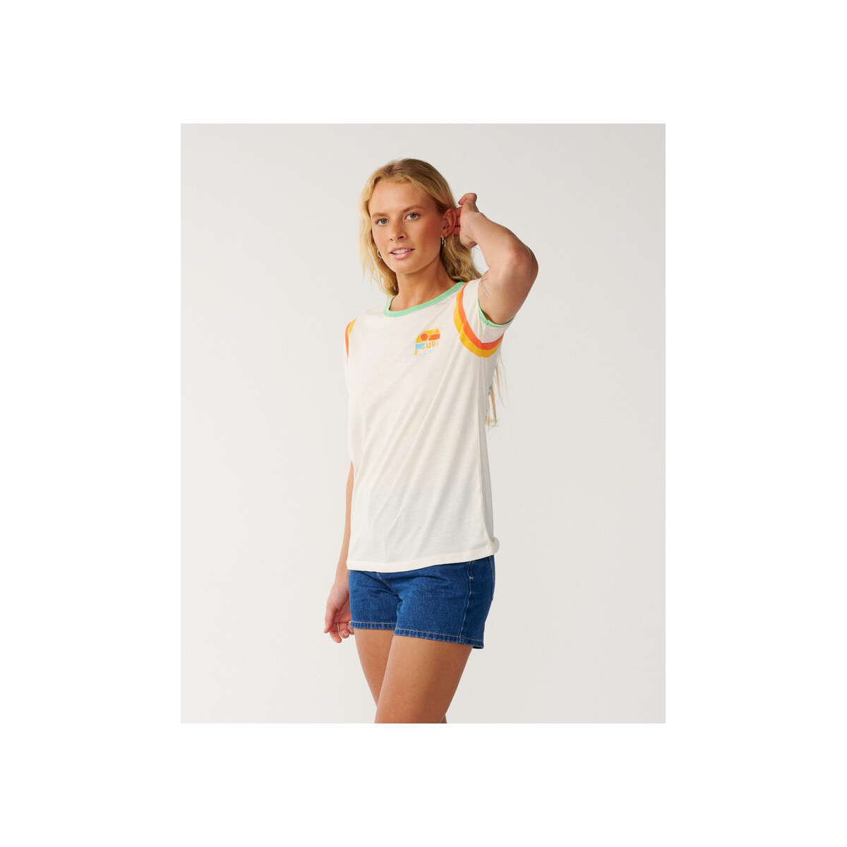 T-Shirt Rip Curl Line Up Ringer Standard