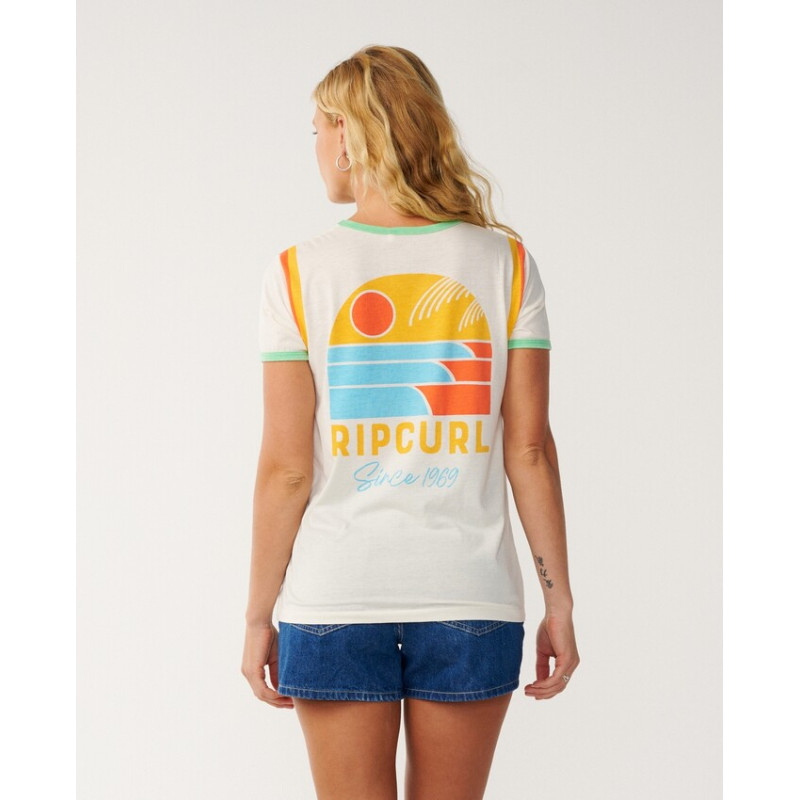 T-Shirt Rip Curl Line Up Ringer Standard