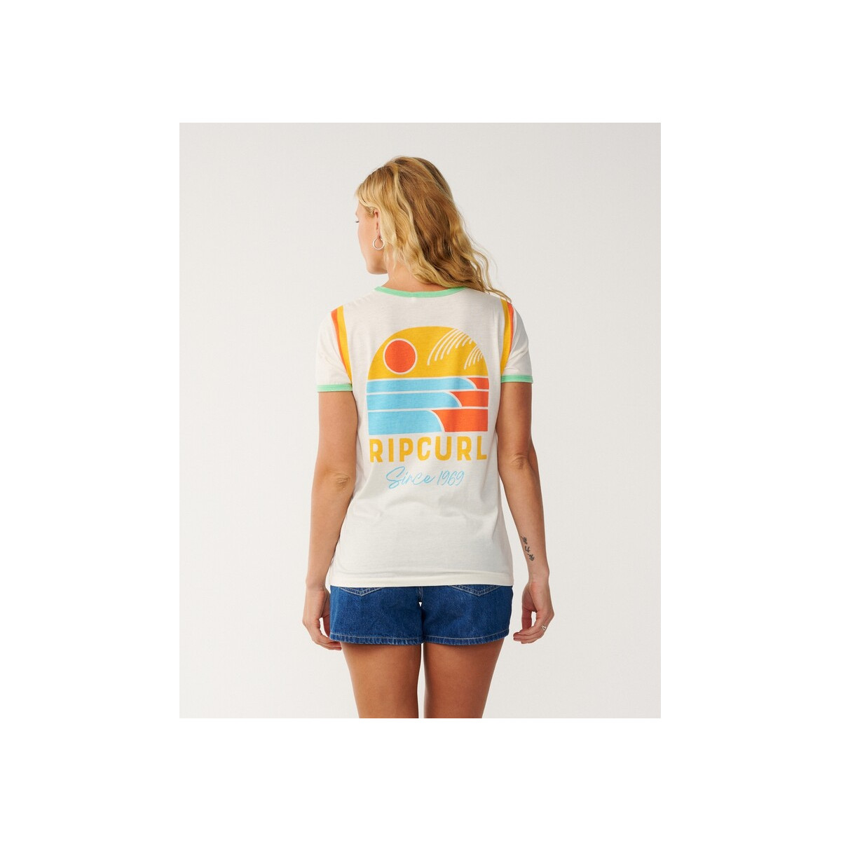 T-Shirt Rip Curl Line Up Ringer Standard