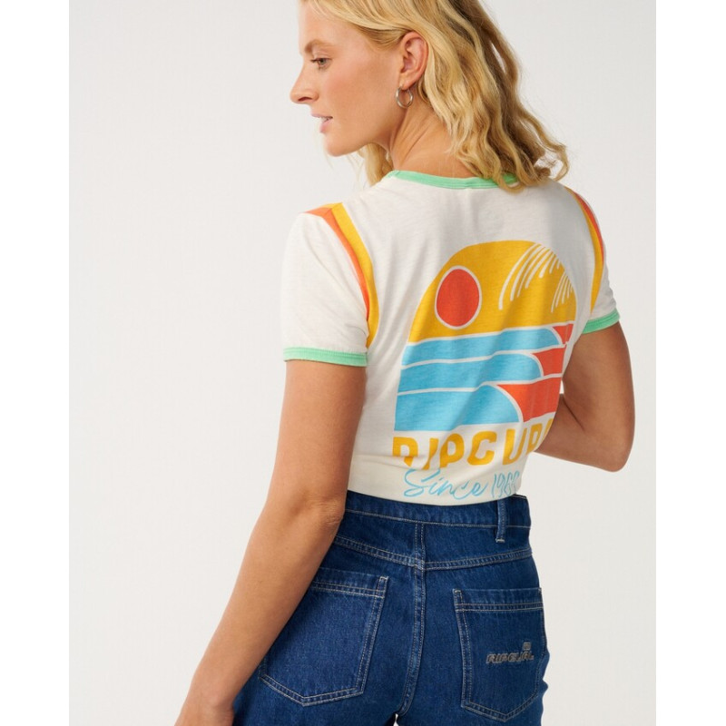 T-Shirt Rip Curl Line Up Ringer Standard