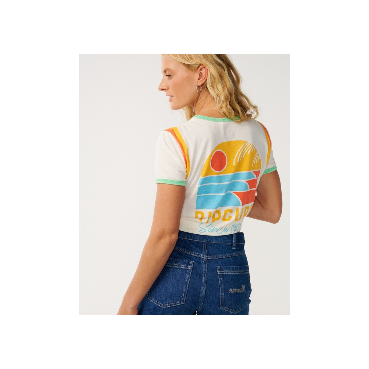 T-Shirt Rip Curl Line Up Ringer Standard